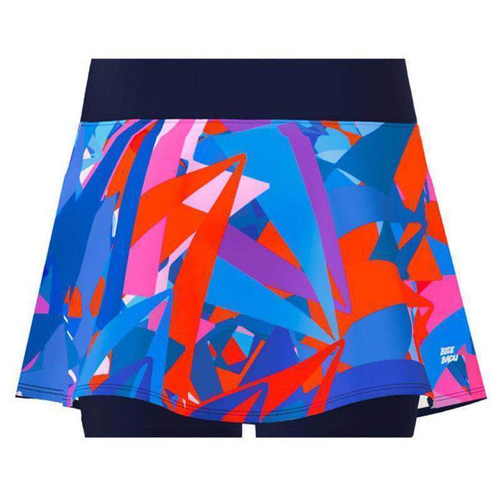 Bidi Badu Spike Printed Wavy Skirt Dark Blue