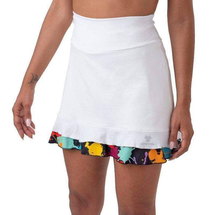 Cartri Argos Skirt White Multicolor