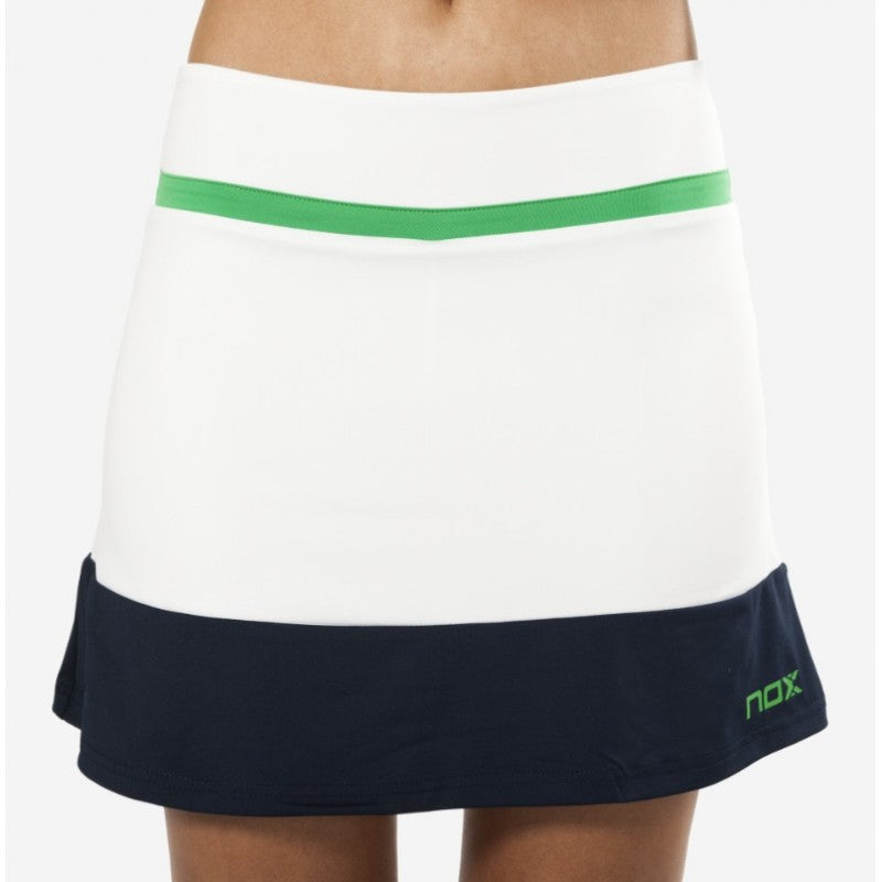 Nox Pro White Skirt Green Logo