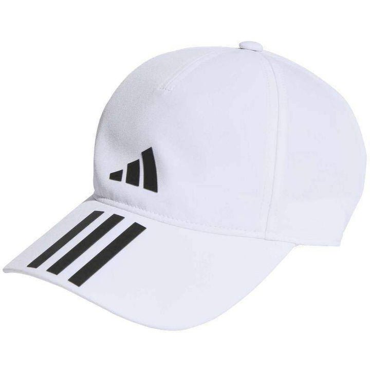 Adidas Aeroready Baseball 3 Stripes Cap White Black