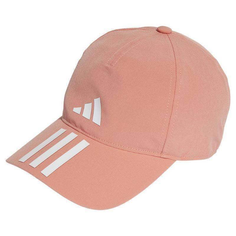 Boné Adidas Aeroready Baseball 3 Stripes laranja branco