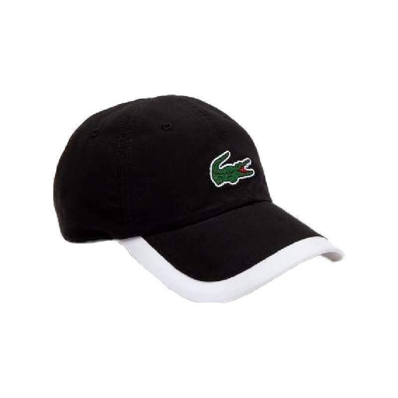 Gorra Lacoste Ligera Negro Blanco