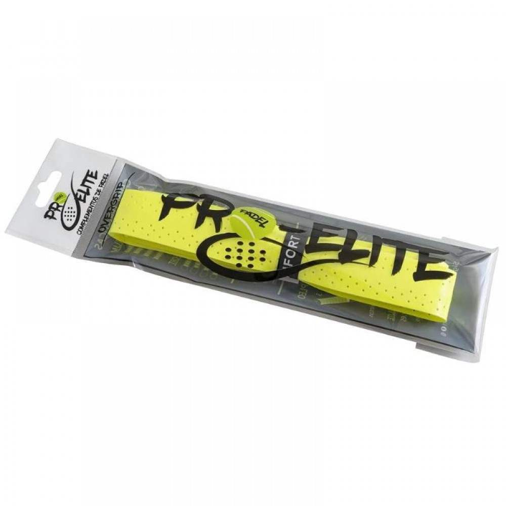 Grip Pro Elite Comfort Eva Perfurado Amarelo Fluor 1 Unidade