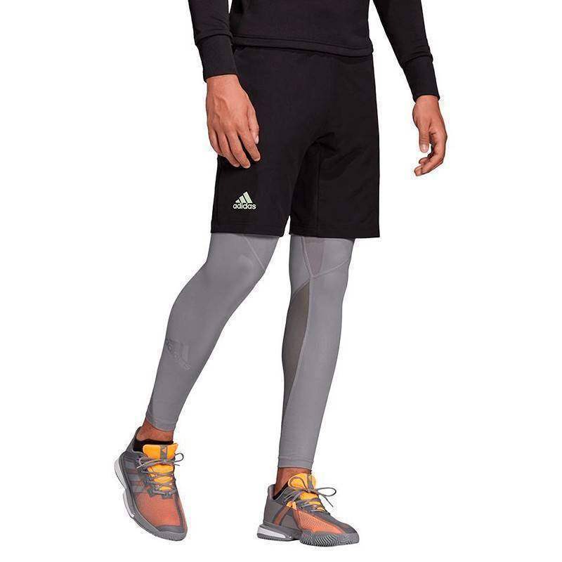 Tights with Shorts Adidas Q4 Three F17 Black Gray