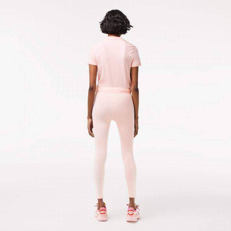Lacoste Sport Recycled Polyester 7/8 Pink Tights