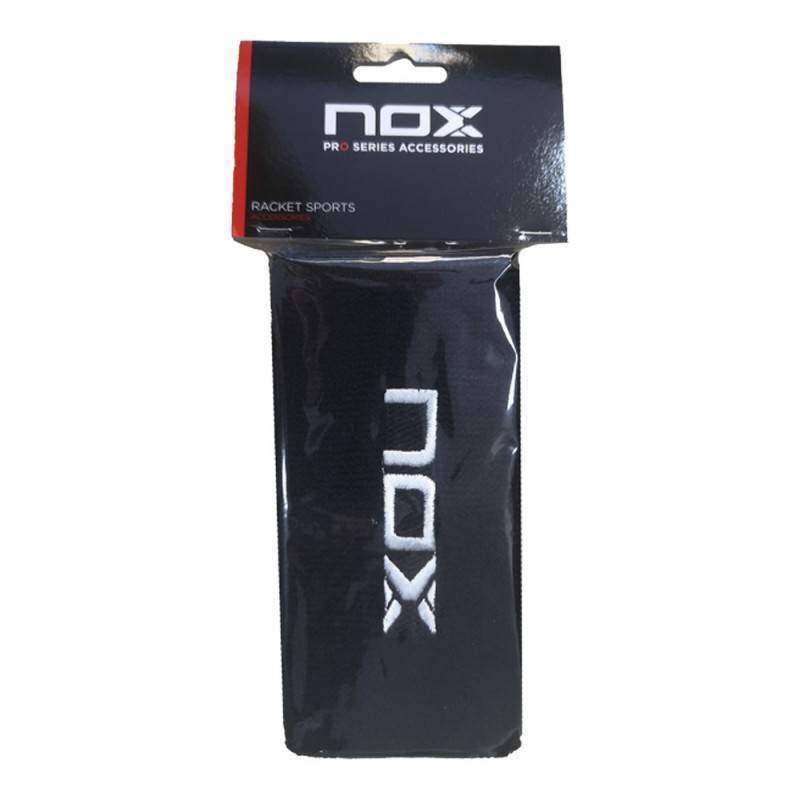 Nox Long Wristbands Black White Logo 2 Units