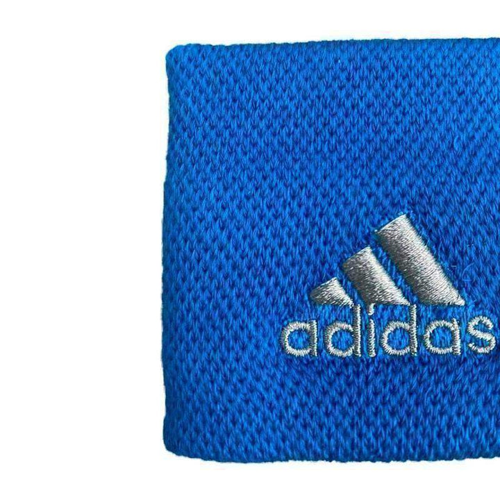 Adidas Wristbands Blue Gray 2 Units