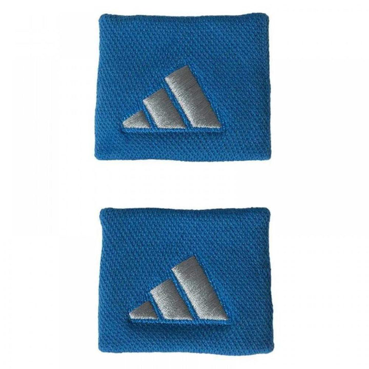 Munequeras Adidas Cortas Azul Gris 2 Unidades