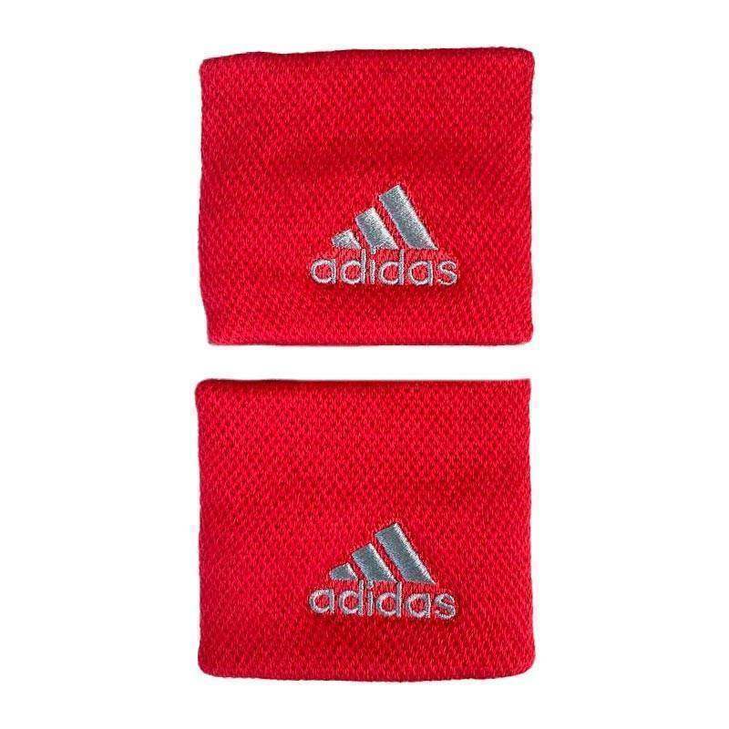 Munequeras Adidas Rojo Gris 2 Unidades