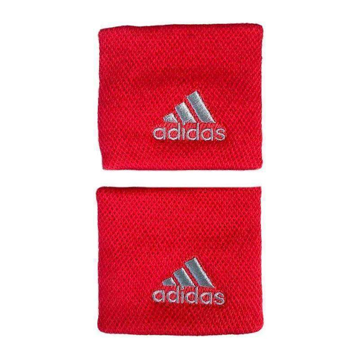 Munequeras Adidas Rojo Gris 2 Unidades