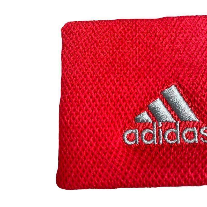 Adidas Wristbands Red Gray 2 Units