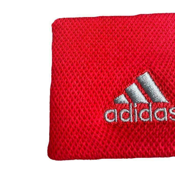 Adidas Wristbands Red Gray 2 Units