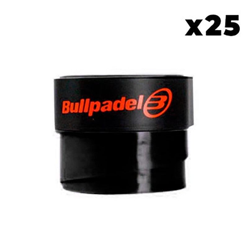 Bullpadel Overgrips Smooth Black 25 Units