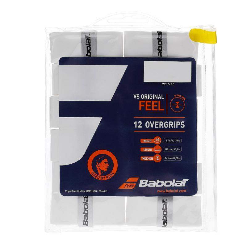 Babolat Original Feel Overgrips Branco 12 Unidades