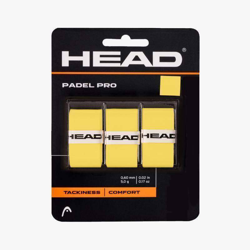Head Padel Pro Overgrips Amarelo 3 Unidades