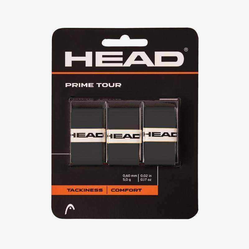 Head Prime Tour Overgrips Black 3 Units