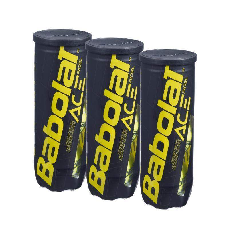 Pack 3 cans of Babolat Ace Padel Balls