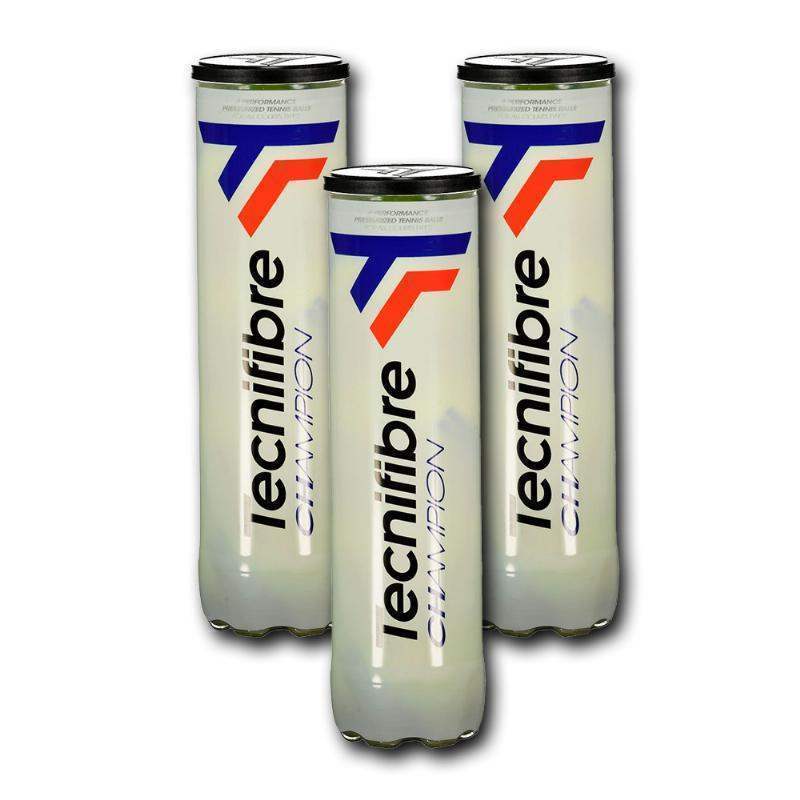 Pack of 3 Cans of 4 Tecnifibre Champion Balls