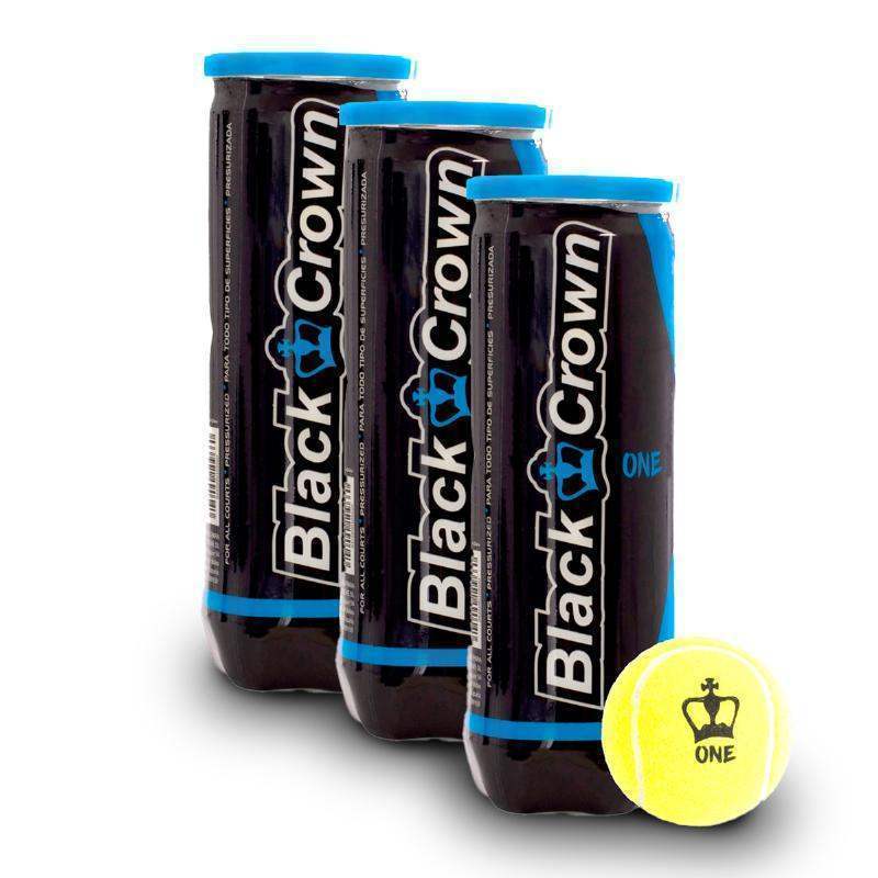 Pack of 3 Black Crown One Ball Cans