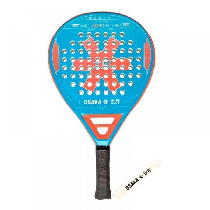 Raquete Osaka Vision Aero Power azul laranja