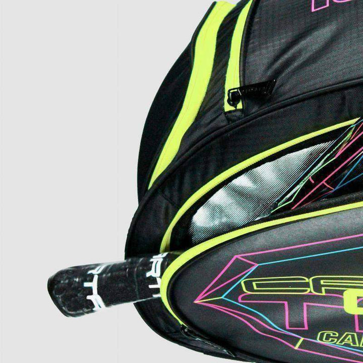 Cartri Raa Black Yellow Fluorescent Padel Bag