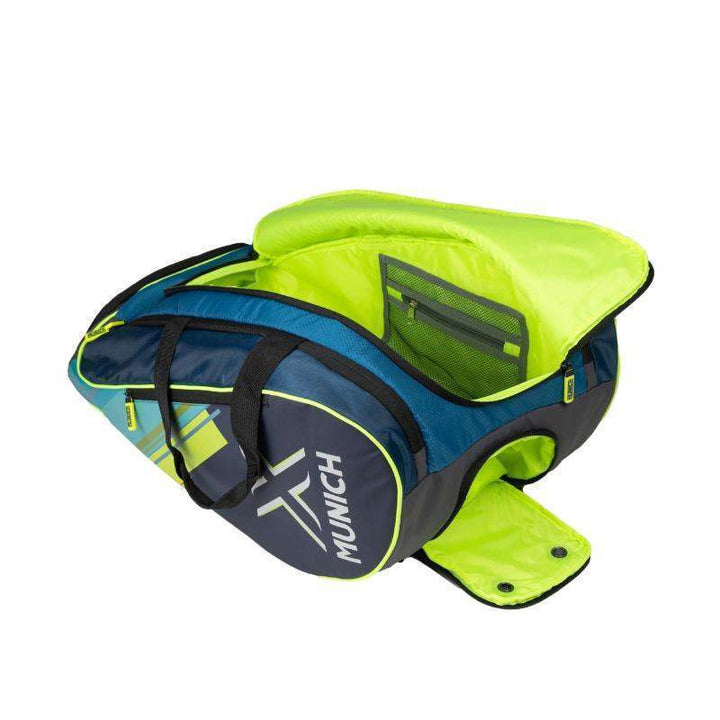 Bolsa de Padel Munique Treinamento Básico Azul Limão Fluor