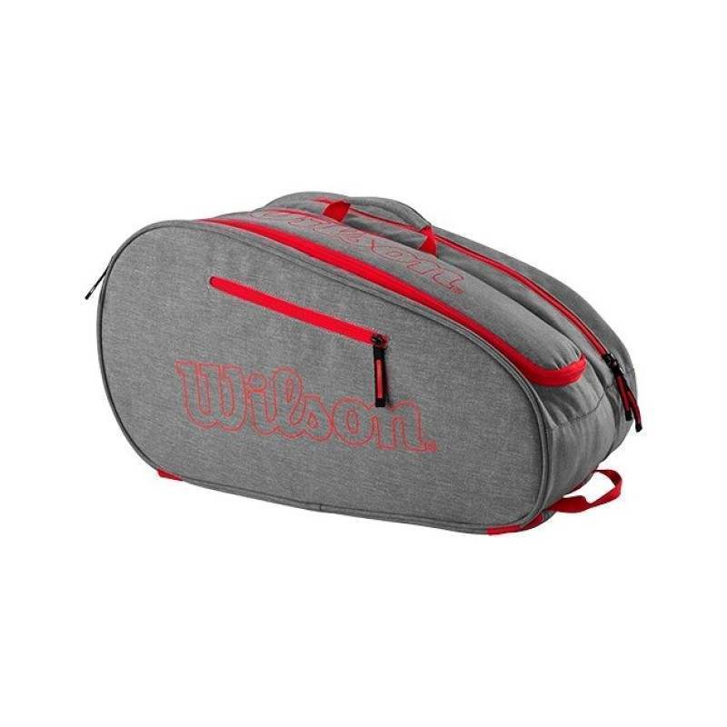 Wilson Team Gray Red Paddle Bag