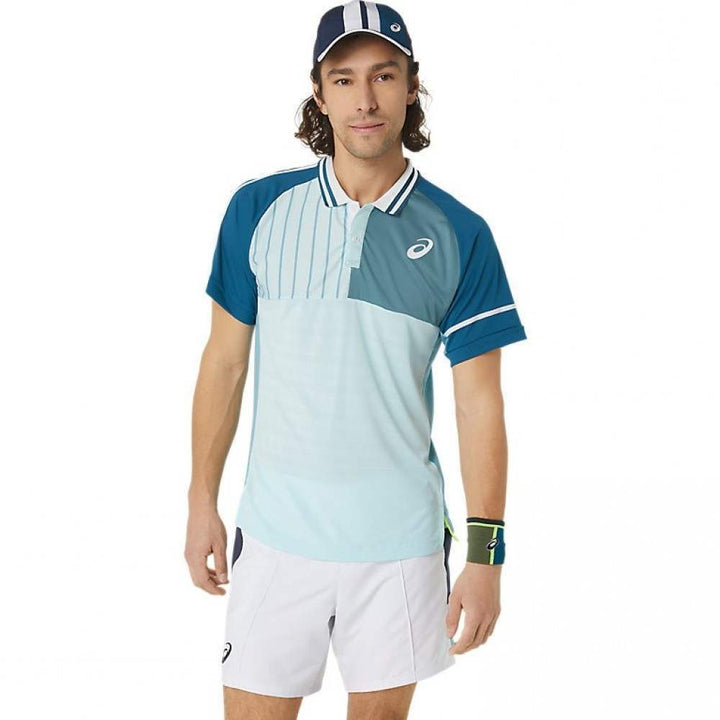 Asics Match Polo Aqua Green