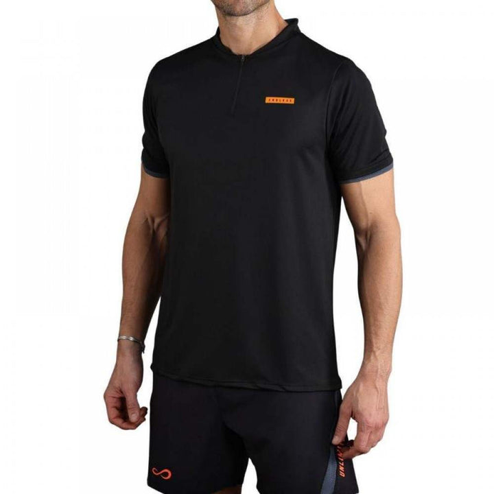 Polo Endless Bravery preto laranja