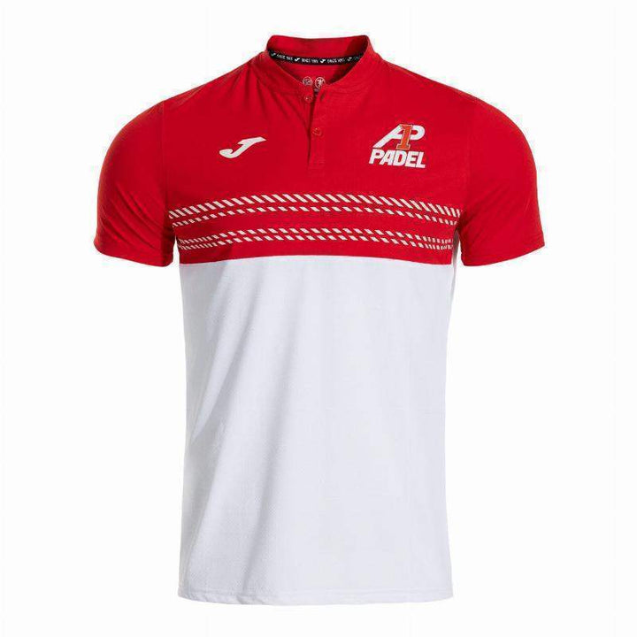 Polo Joma A1 Padel Blanco Rojo