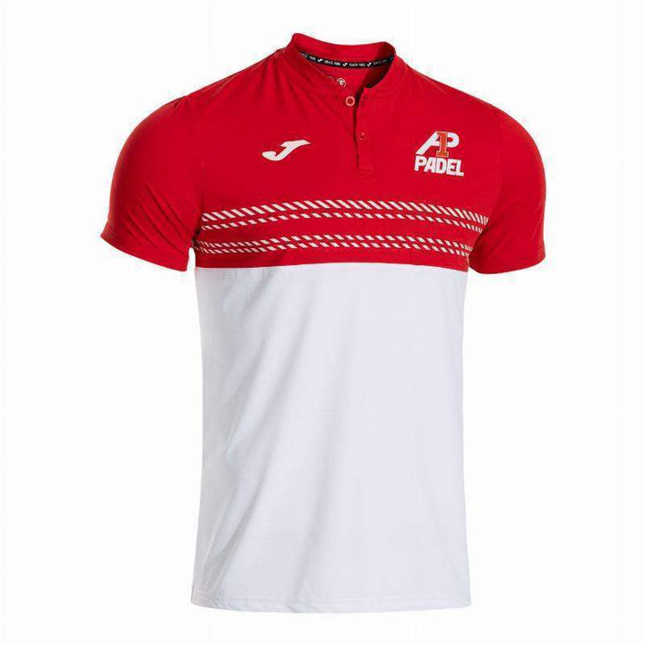 Polo Joma A1 Padel branco vermelho