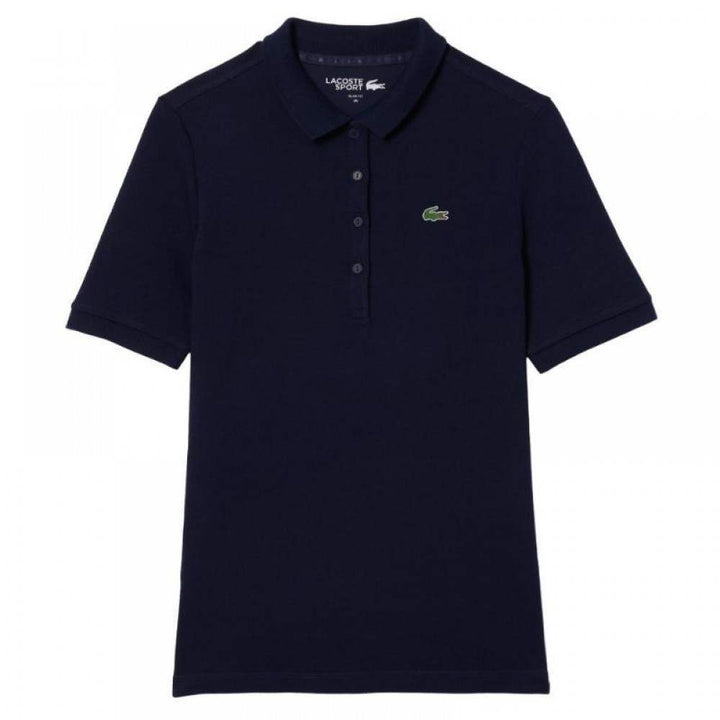 Lacoste Women's Navy Blue Pique Polo