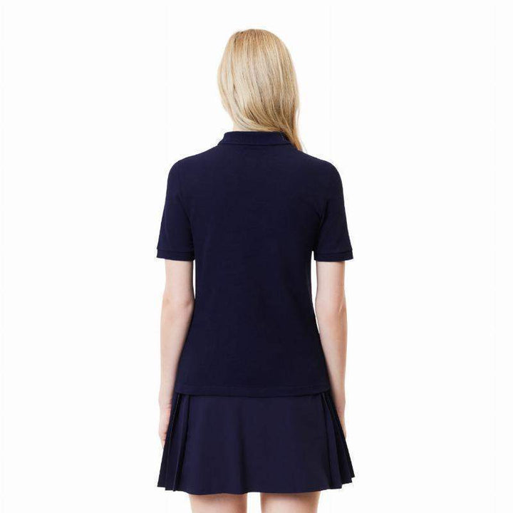 Lacoste Women's Navy Blue Pique Polo