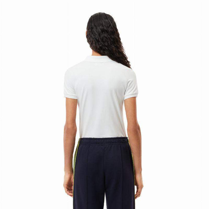 Polo feminino Lacoste Piqué branco