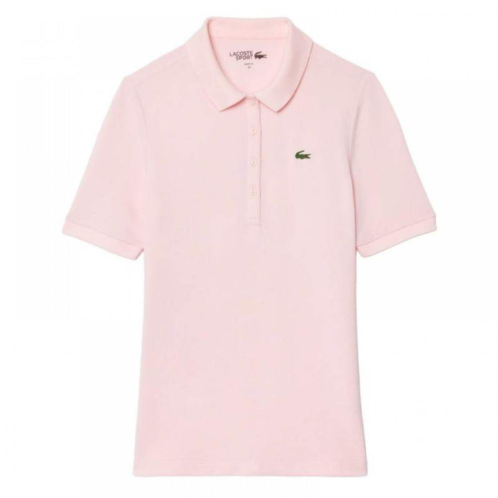 Polo Lacoste Piqué rosa mulher