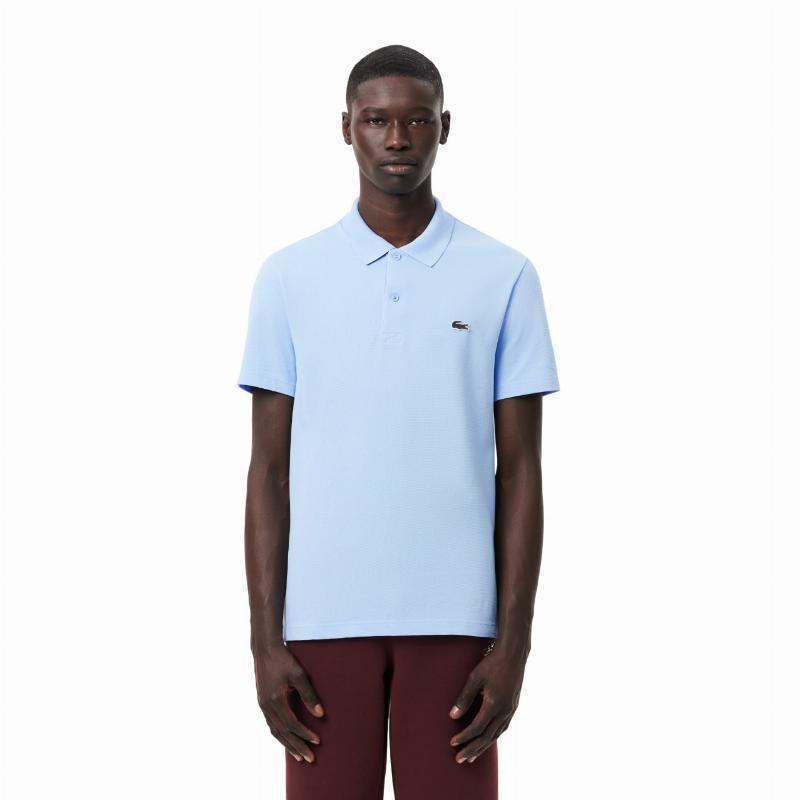 Lacoste Polo Regular Fit Algodão Azul Pastel