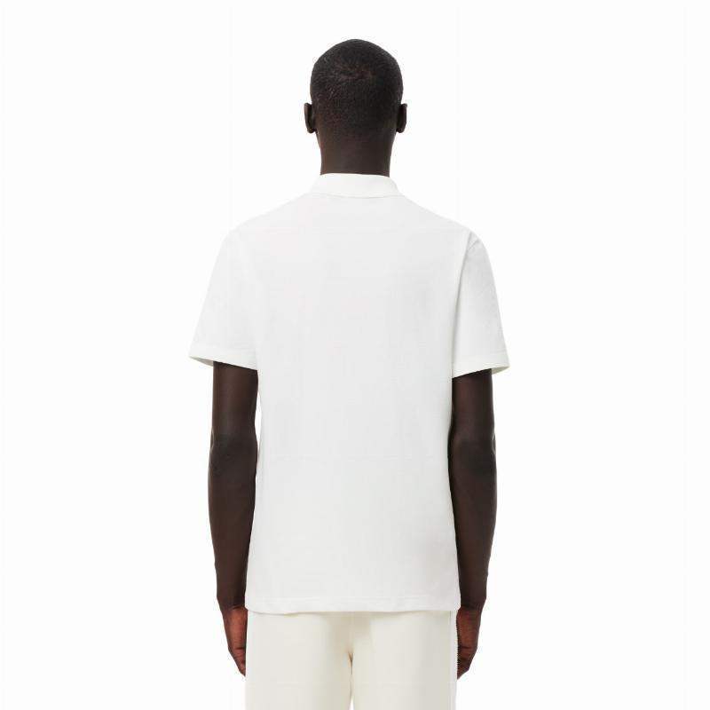 Lacoste Polo Regular Fit Algodão Branco