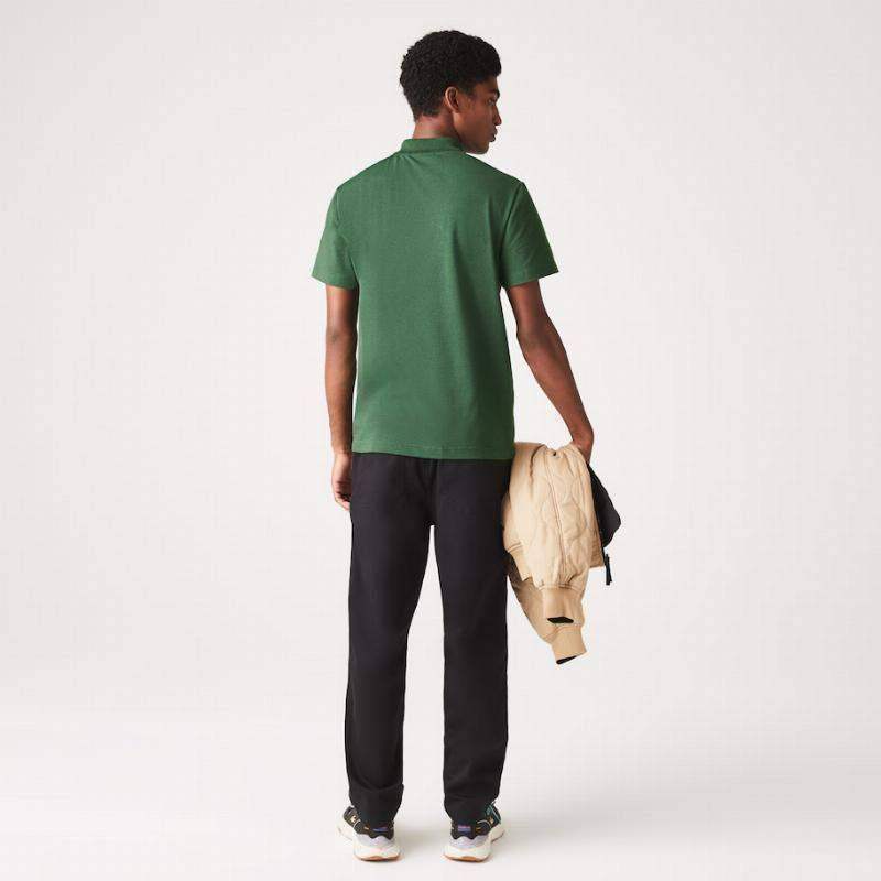 Polo Lacoste Regular Fit verde escuro