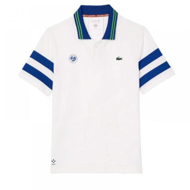 Polo Lacoste Roland Garros Medvedev Blanco Azul Marino