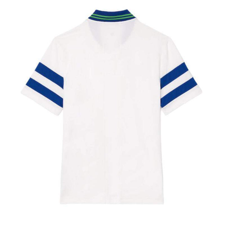 Polo Lacoste Roland Garros Medvedev Branco Azul Marinho