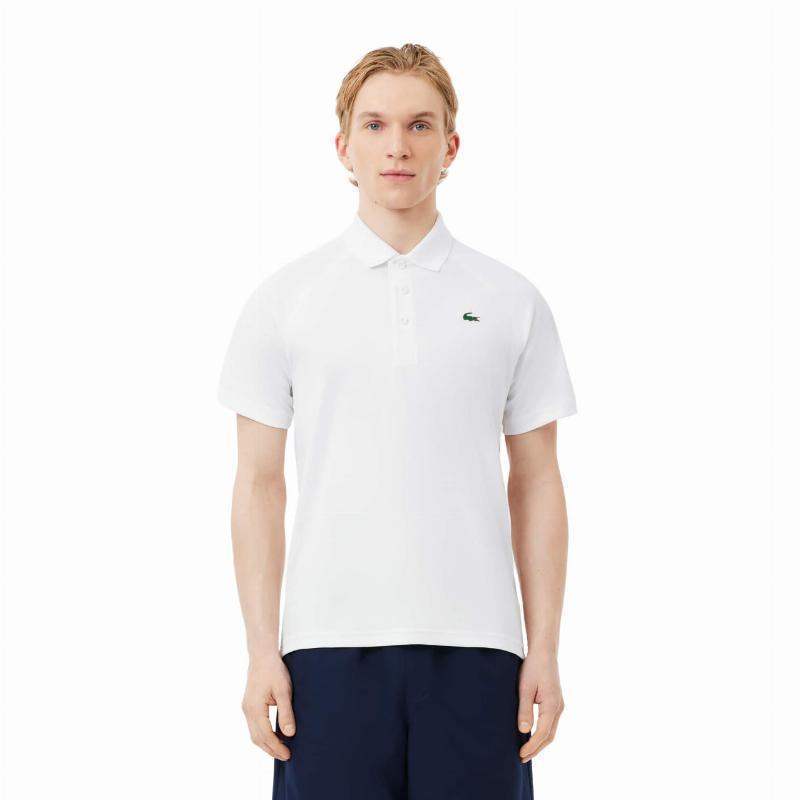 Polo Lacoste Sport Branco Verde