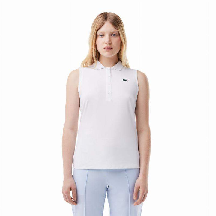 Lacoste Ultra Dry White Women's Polo