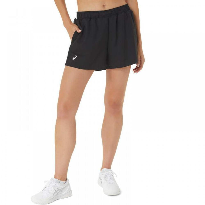 Calções Asics Court preto branco mulher