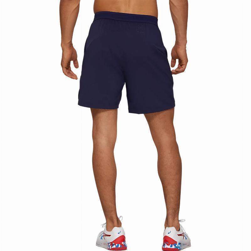 Asics Tennis 7In Blue Peacoat Shorts