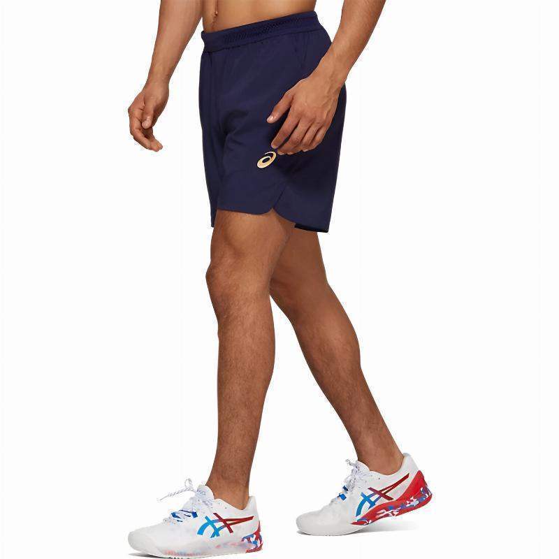 Asics Tennis 7In Blue Peacoat Shorts