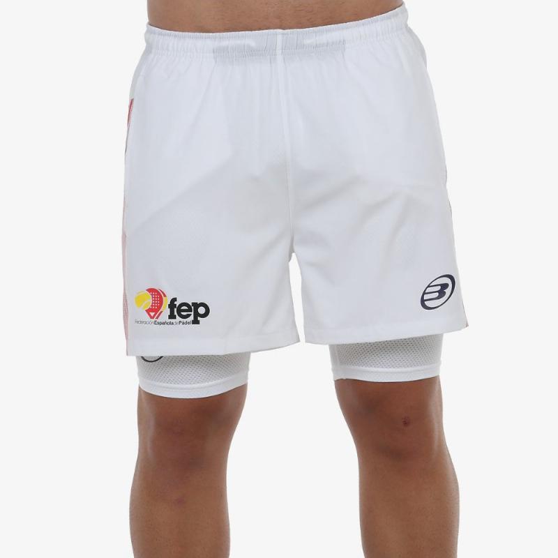 Bullpadel FEP Elato White Shorts