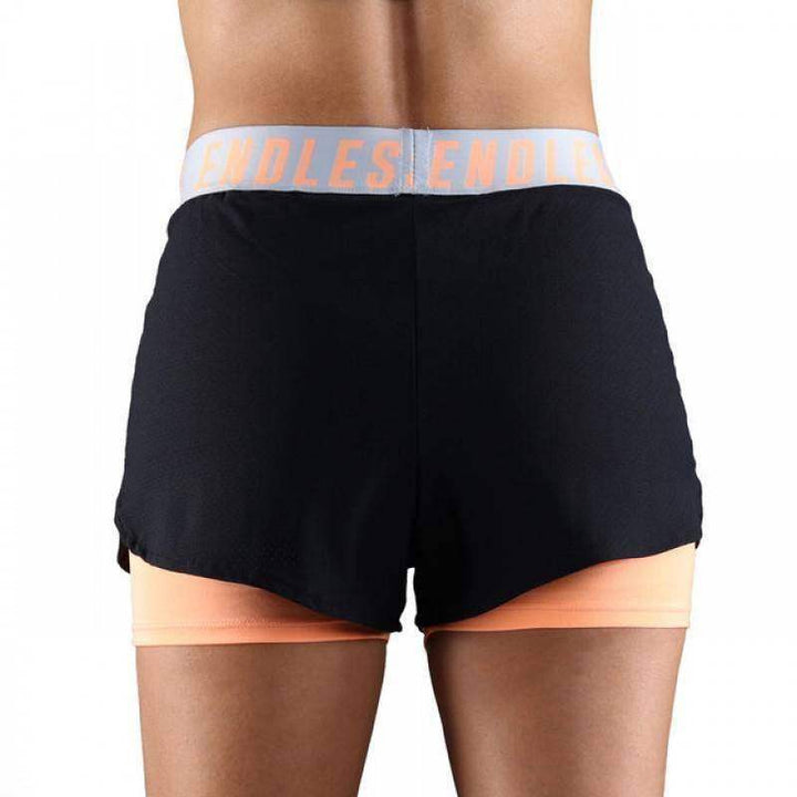 Endless Tech Iconic Shorts Black Salmon