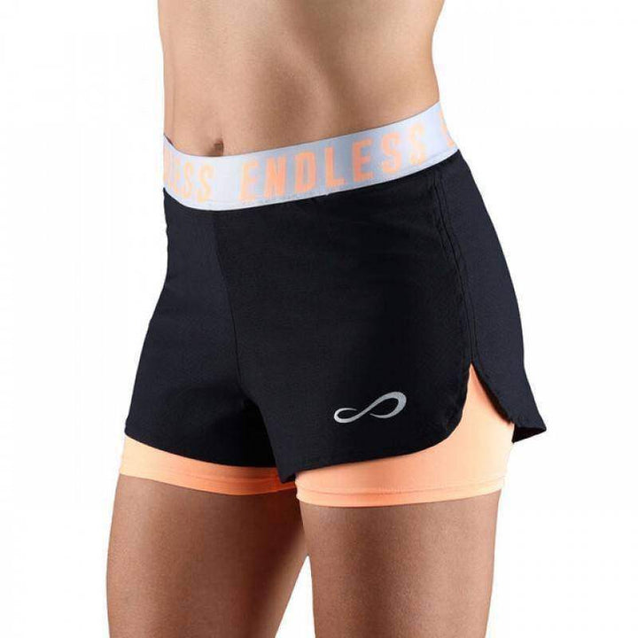 Endless Tech Iconic Shorts Black Salmon