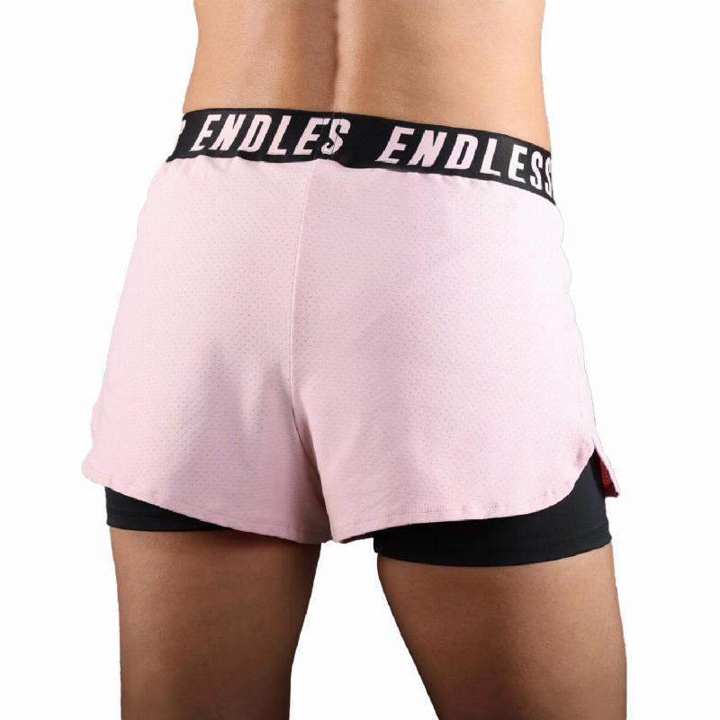 Women's Endless Tech Iconic Crystal Pink Shorts