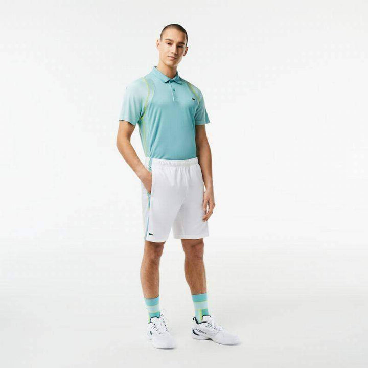 Shorts Lacoste Recycled Polyester White Green